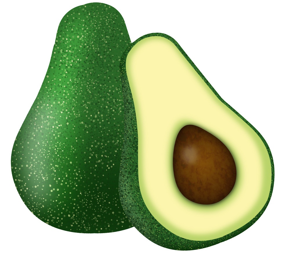 under-ripe avocado