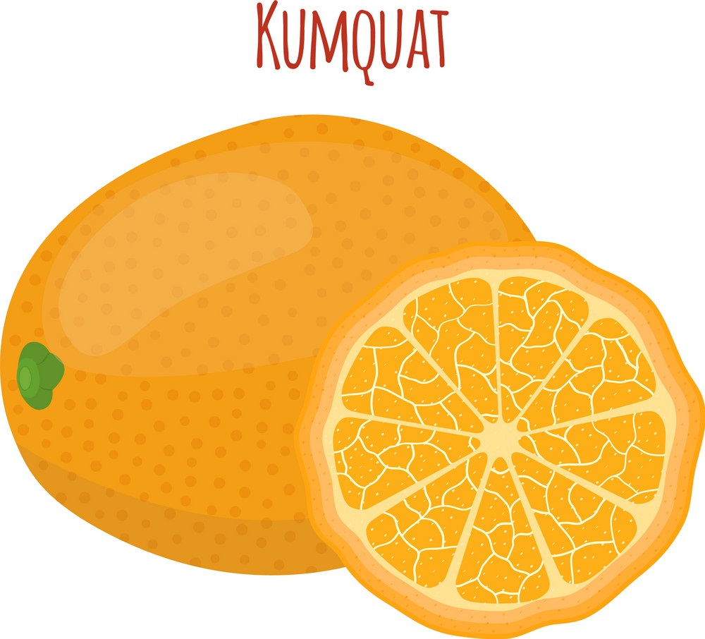 whole and half kumquat