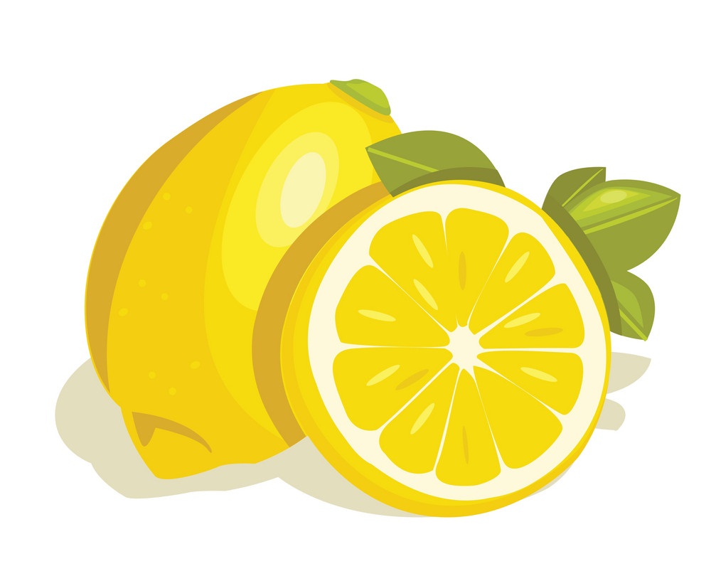 whole and half lemon