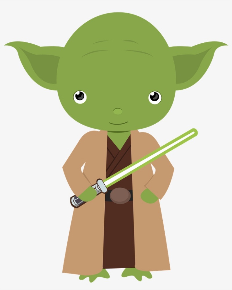 yoda with lightsaber