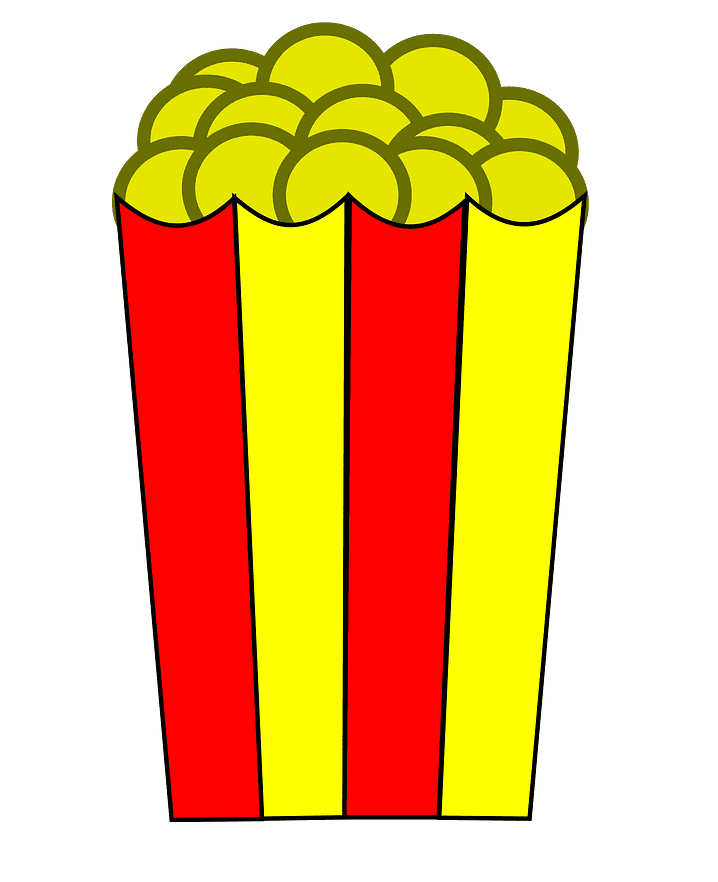 Free Popcorn clipart for kids