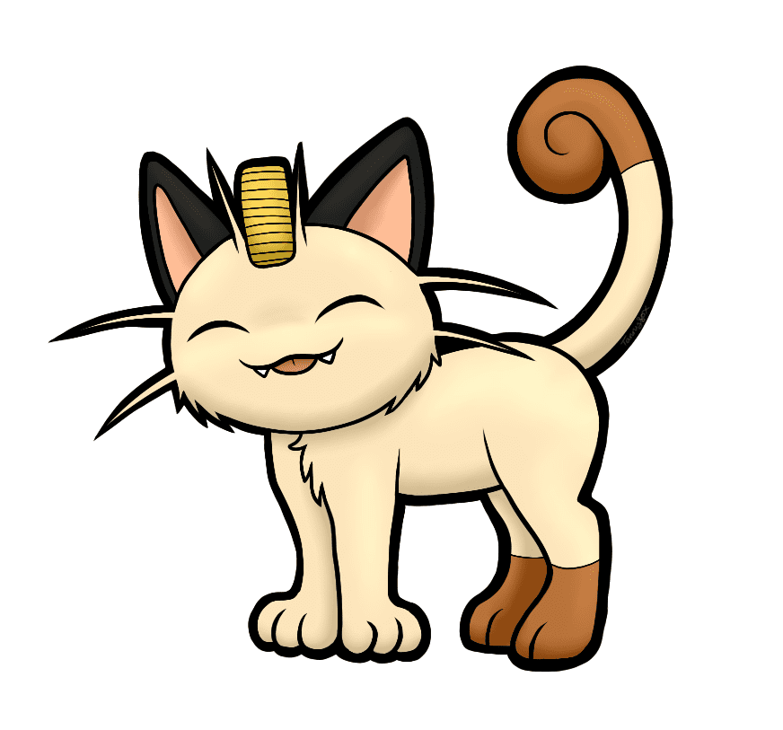 Meowth Pokemon clipart 3