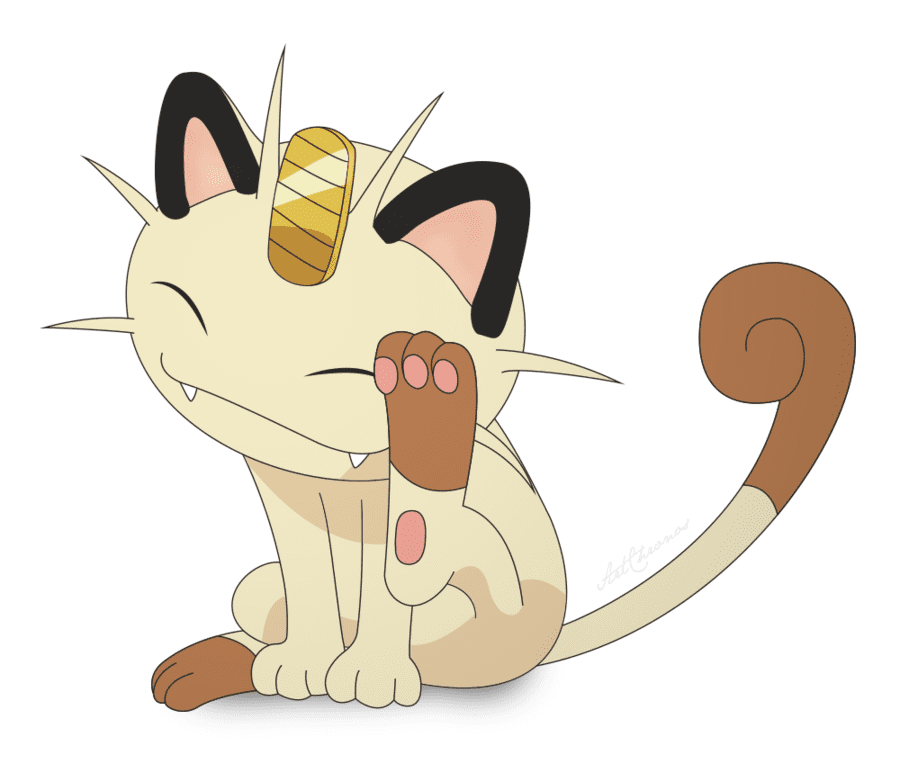 Meowth Pokemon clipart 5