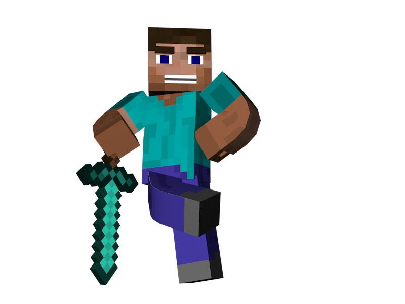 Minecraft Steve clipart for free