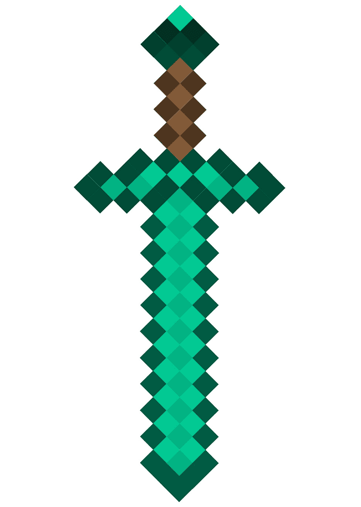 Minecraft Sword clipart