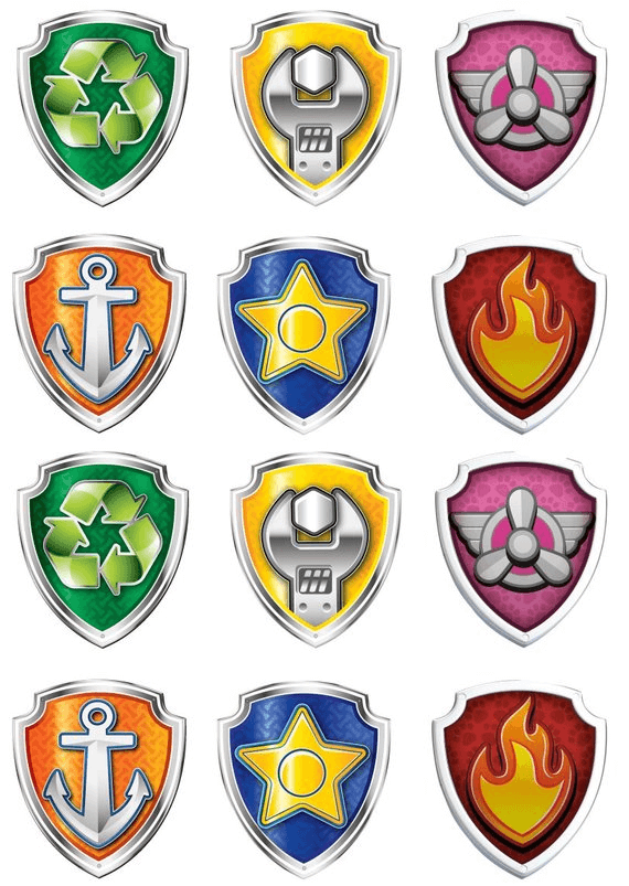 Paw Patrol Badge clipart 1