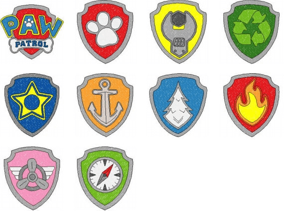 Paw Patrol Badge clipart free