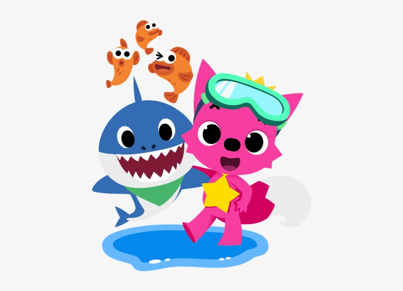 Pinkfong and Baby Shark clipart