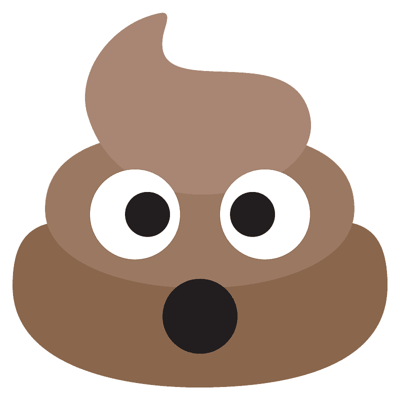 Poop Emoji clipart transparent 1