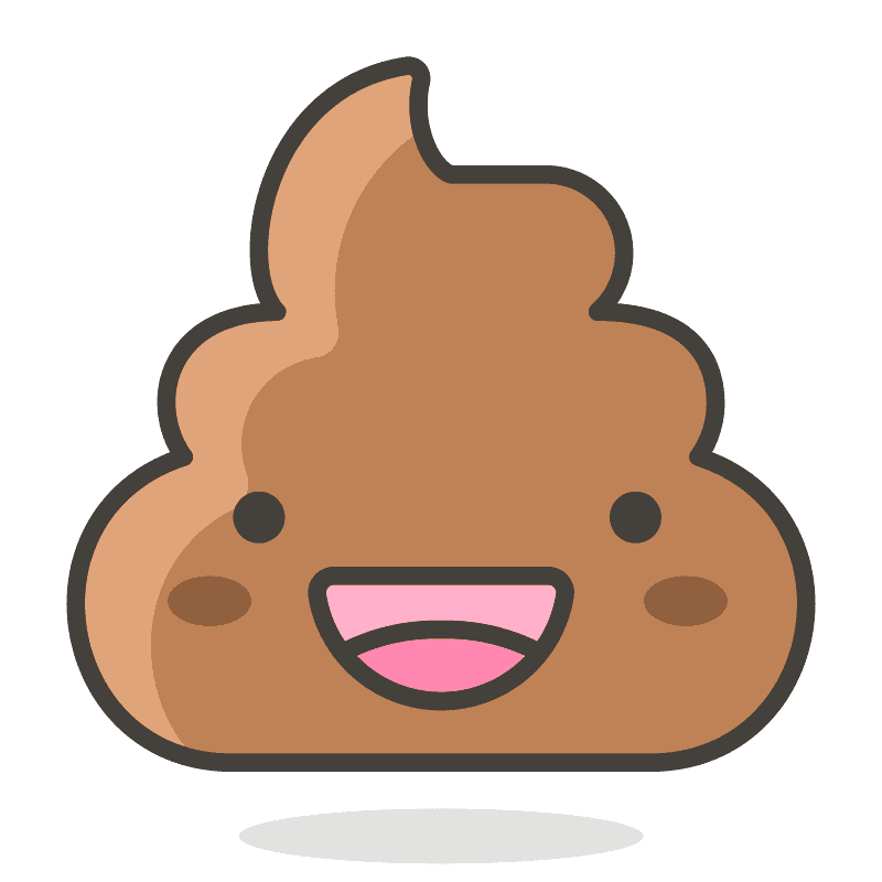 Poop Emoji clipart transparent 2