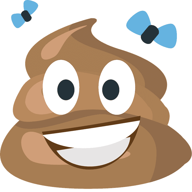 Poop Emoji clipart transparent 3