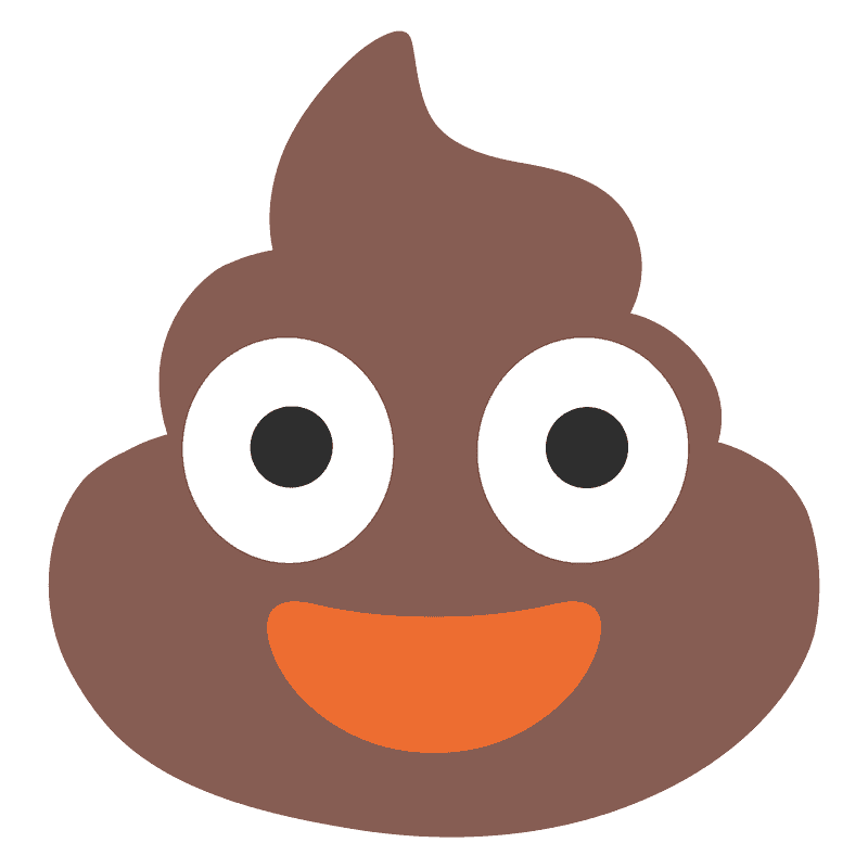 Poop Emoji clipart transparent 4