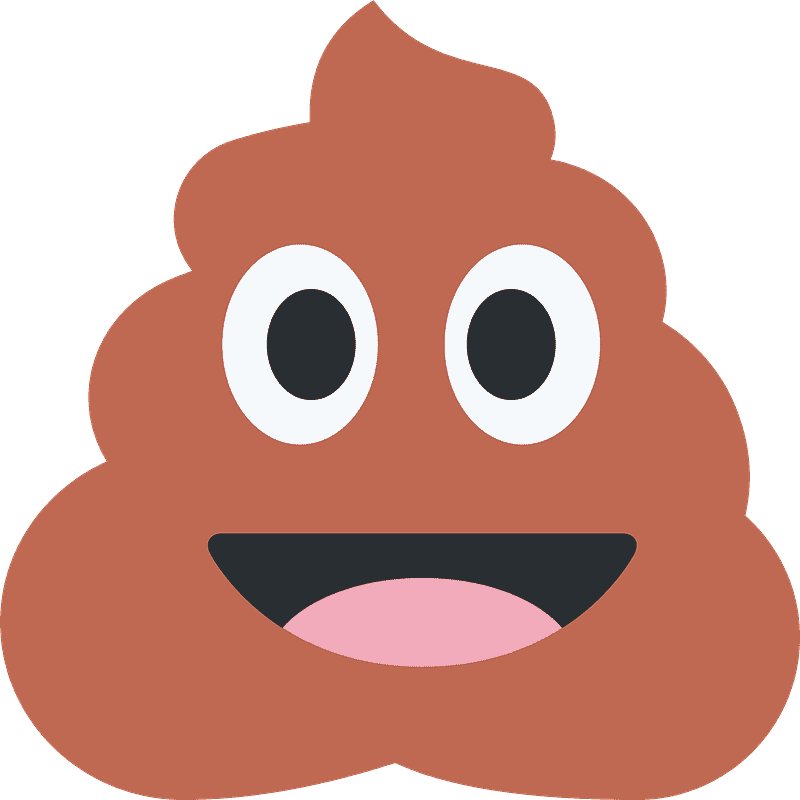 Poop Emoji clipart transparent 5