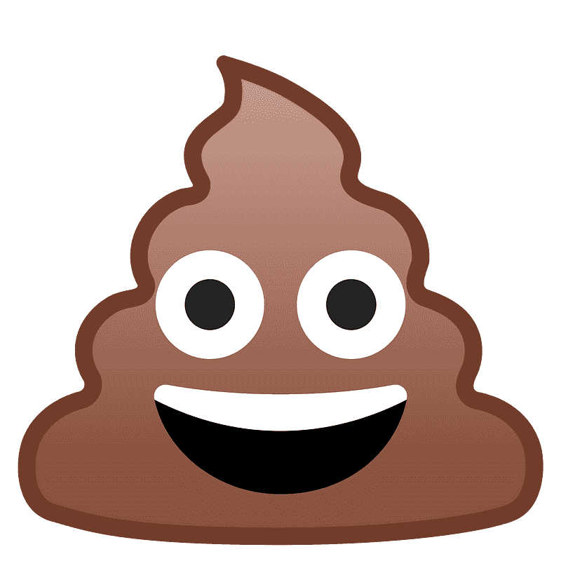 Poop Emoji clipart transparent 6