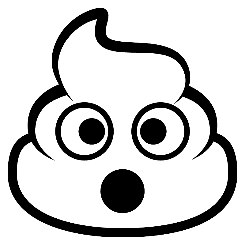 Poop Emoji clipart transparent 7