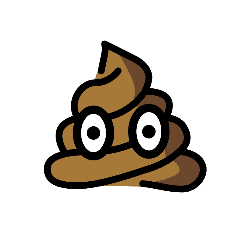 Poop Emoji clipart transparent 8
