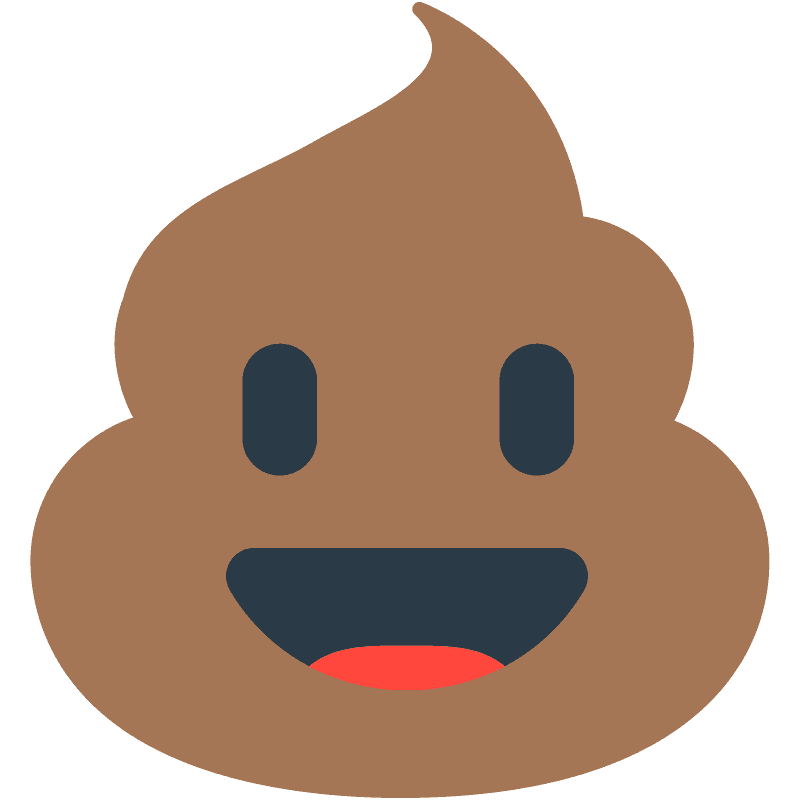 Poop Emoji clipart transparent 9