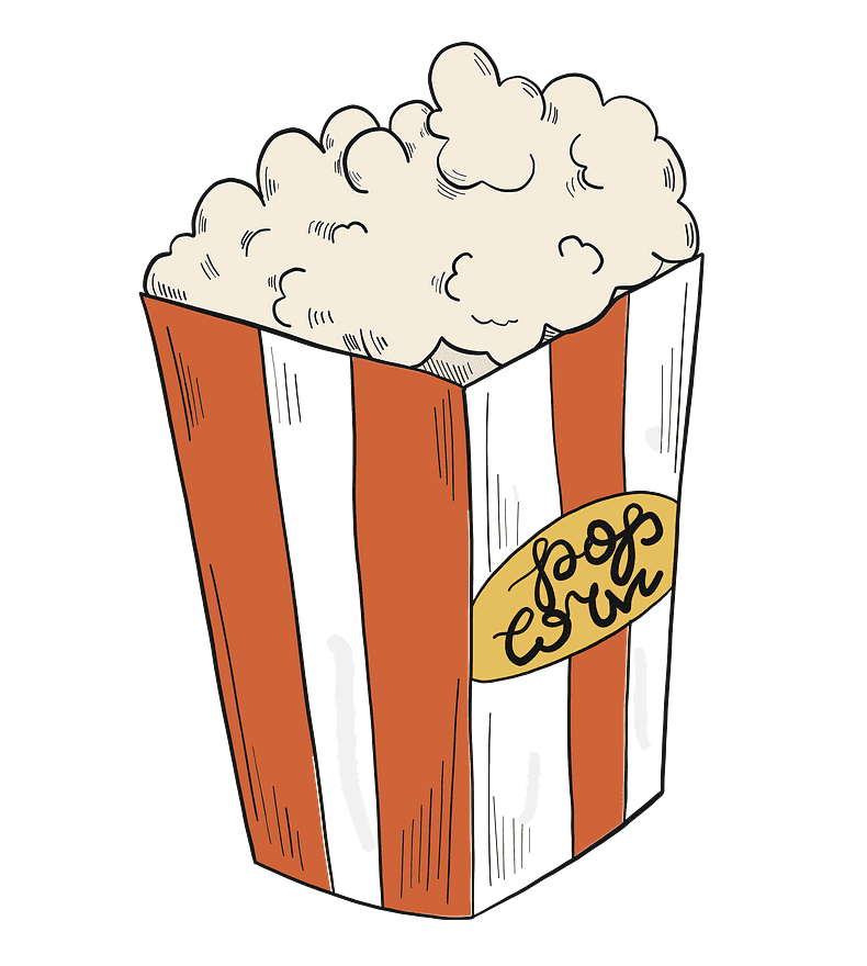 Popcorn clipart free for kid