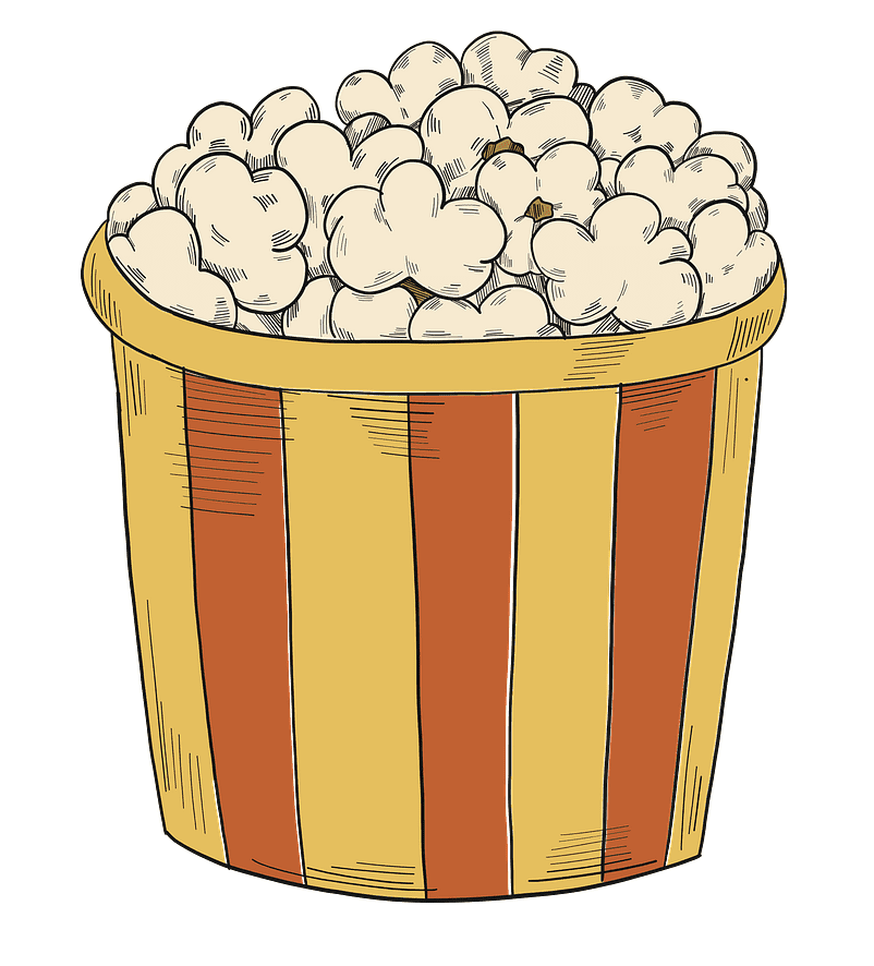 Popcorn clipart free for kids