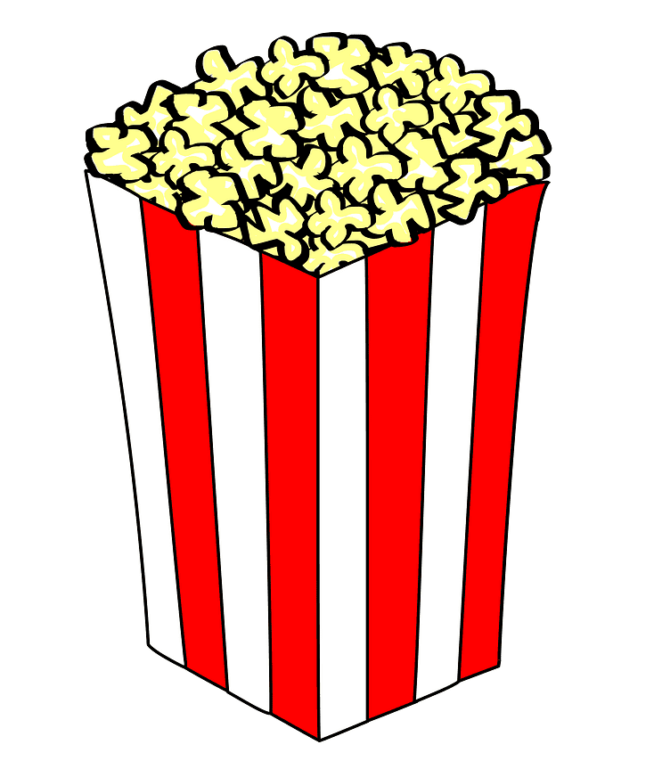 Popcorn clipart free