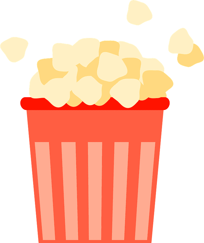 Popcorn clipart transparent for kid