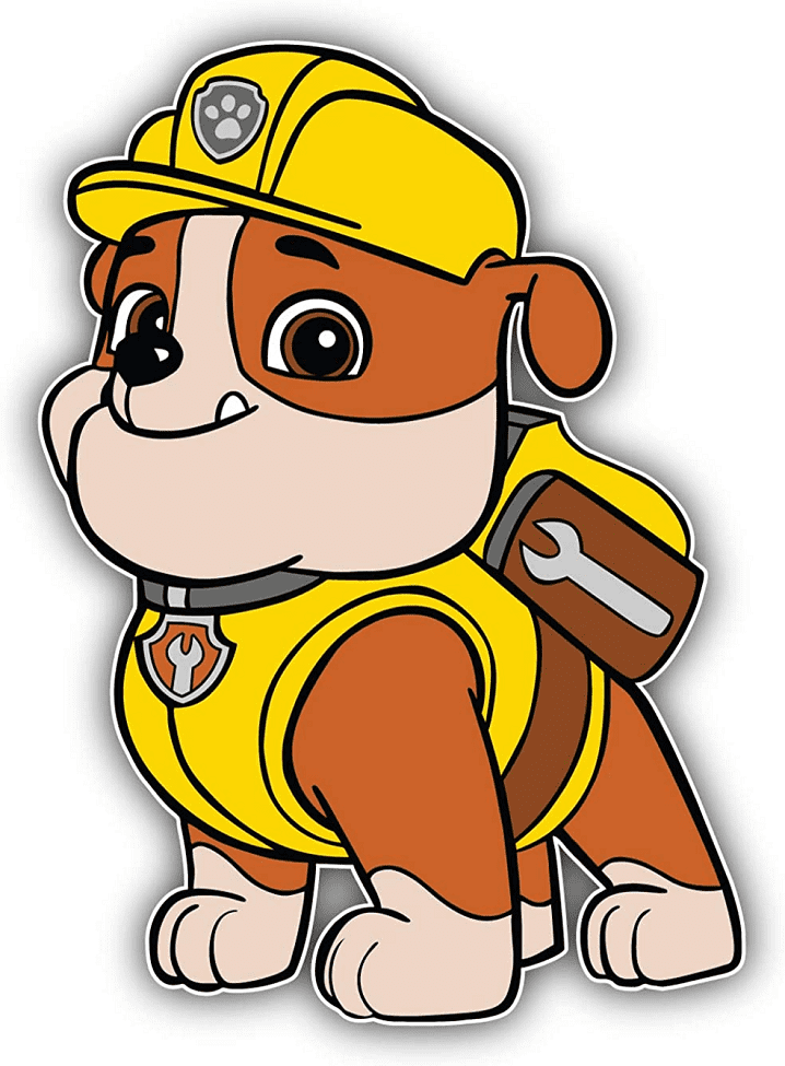 Rubble Paw Patrol clipart png