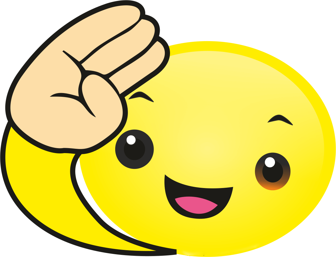 Salute Emoji clipart transparent 3