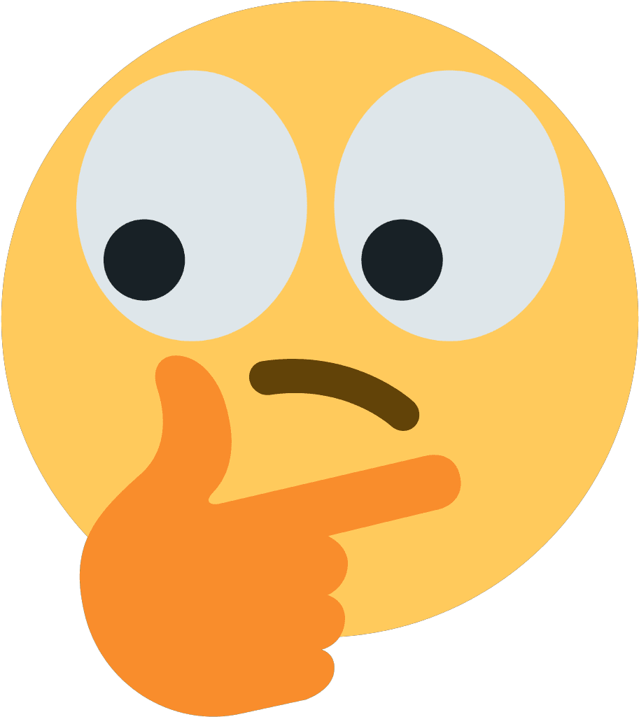 Thinking Emoji transparent 10