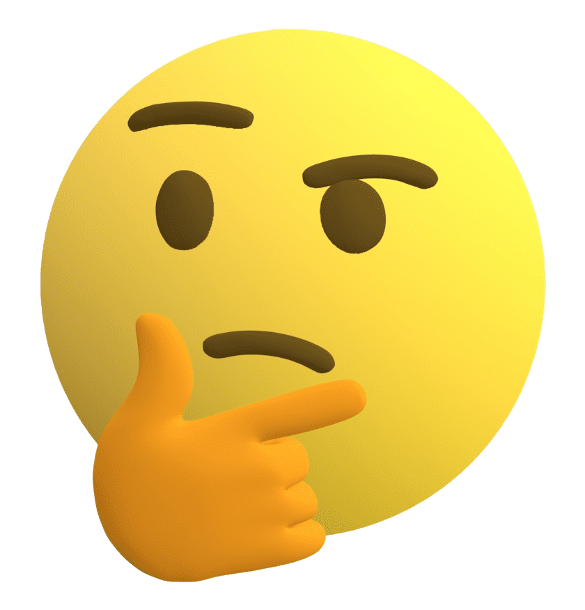 Thinking Emoji transparent 4