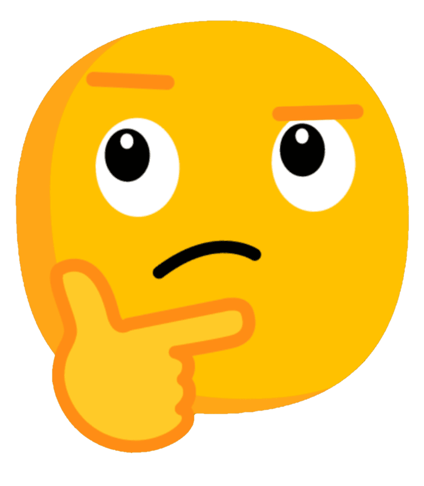 Thinking Emoji transparent 6