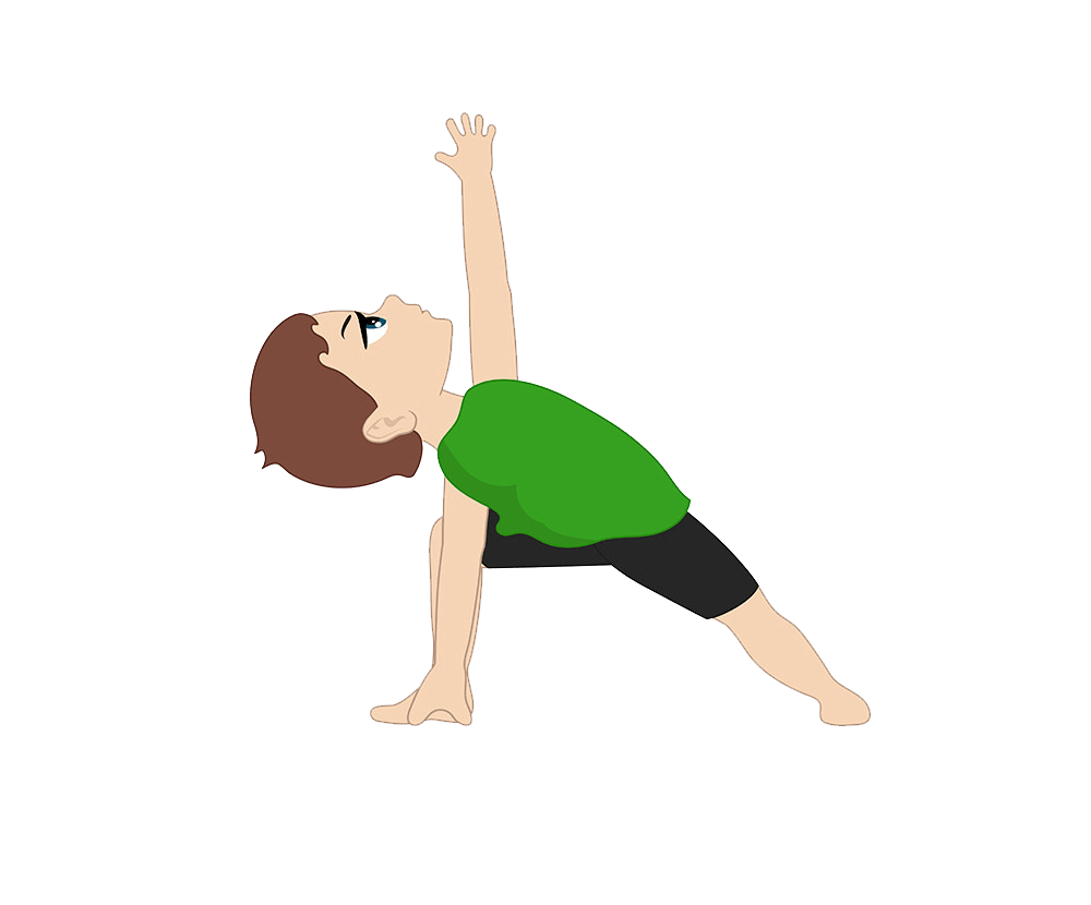 a boy doing yoga png transparent