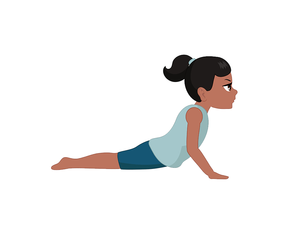 a child doing yoga png transparent