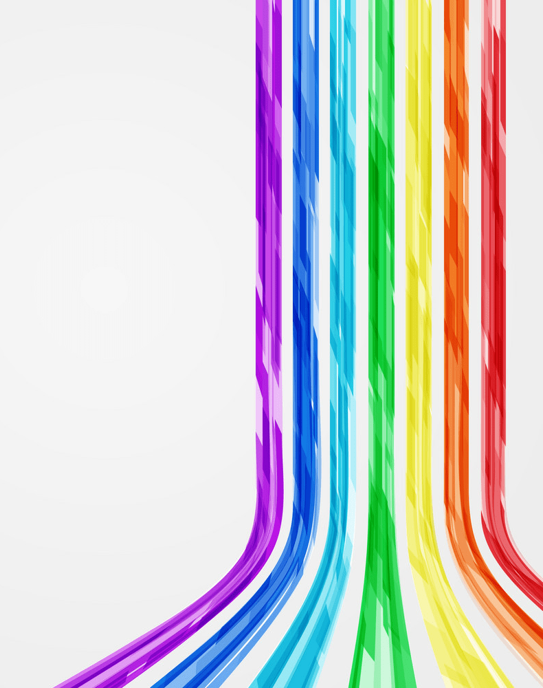 abstract rainbow lines png