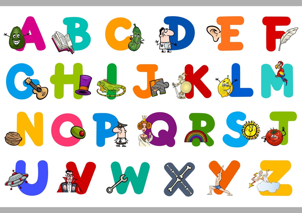 alphabet with objects