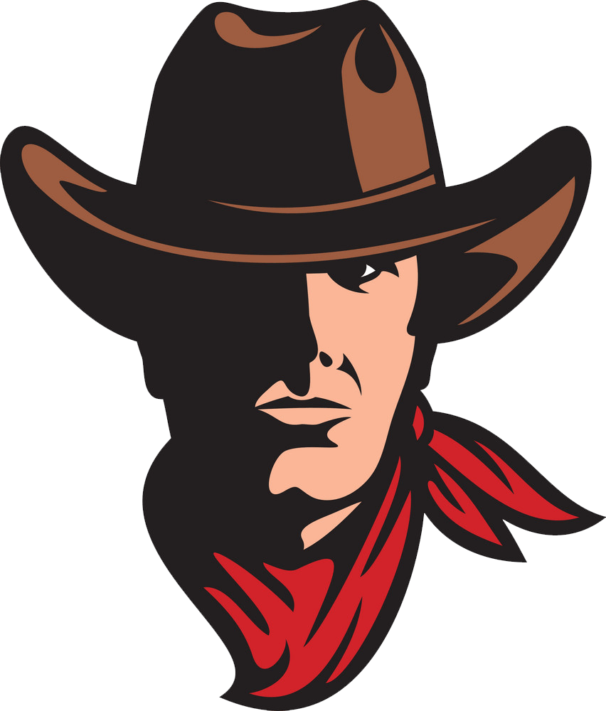 american cowboy mascot transparent