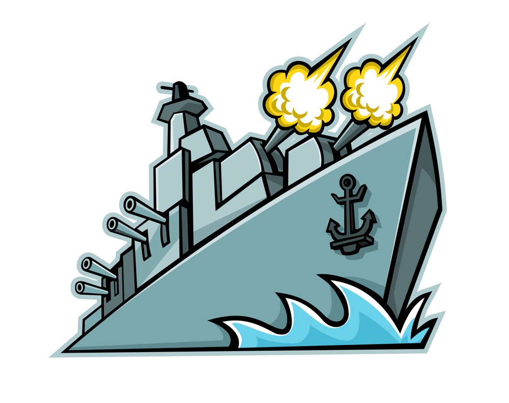 american destroyer warship mascot