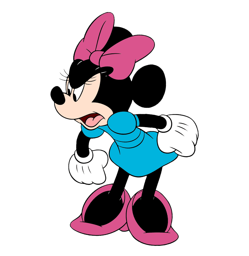 angry minnie mouse png transparent
