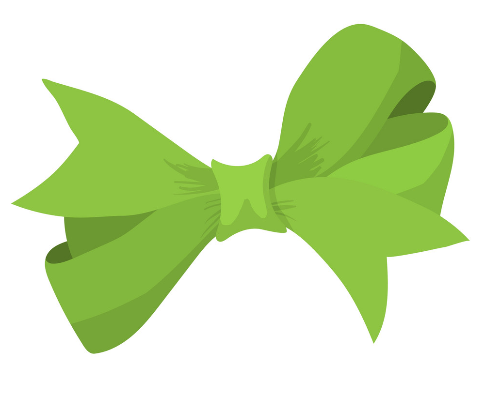 animated green bow png