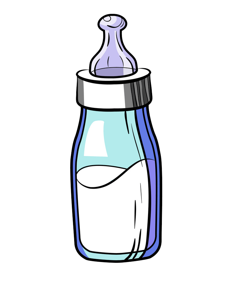 baby bottle sketch png transparent