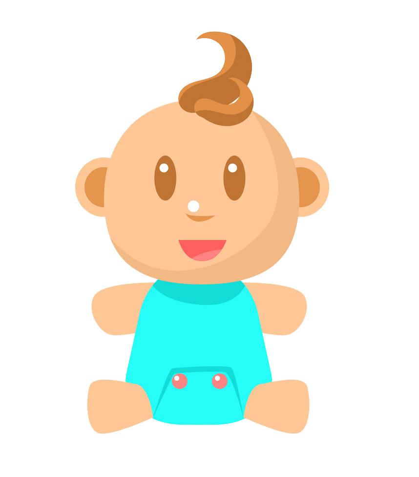 baby boy in blue onesie icon transparent