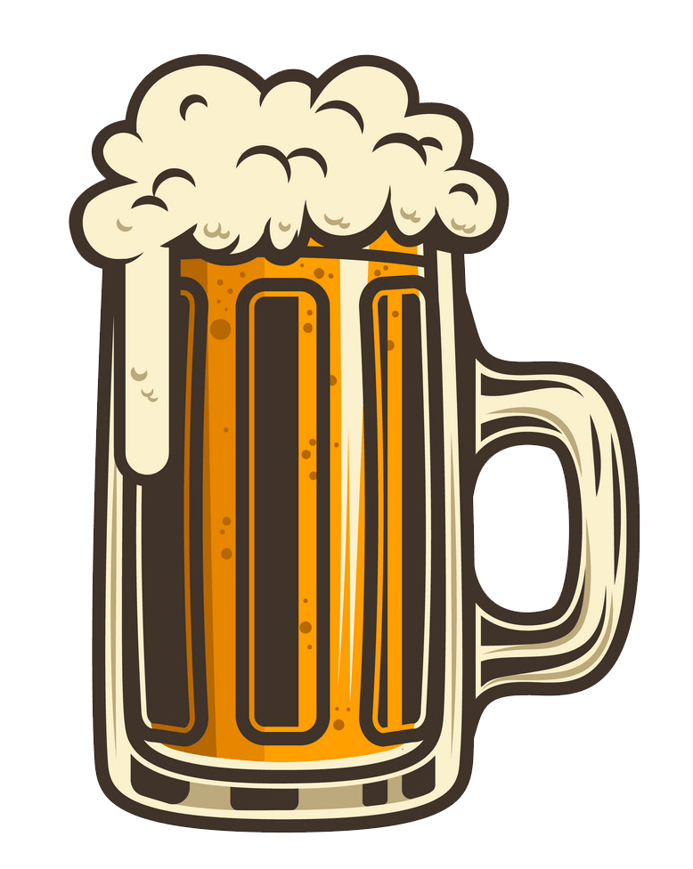 beer mug logo design png transparent