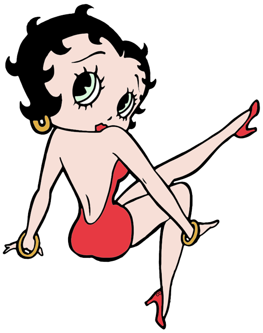 betty boop's back png transparent