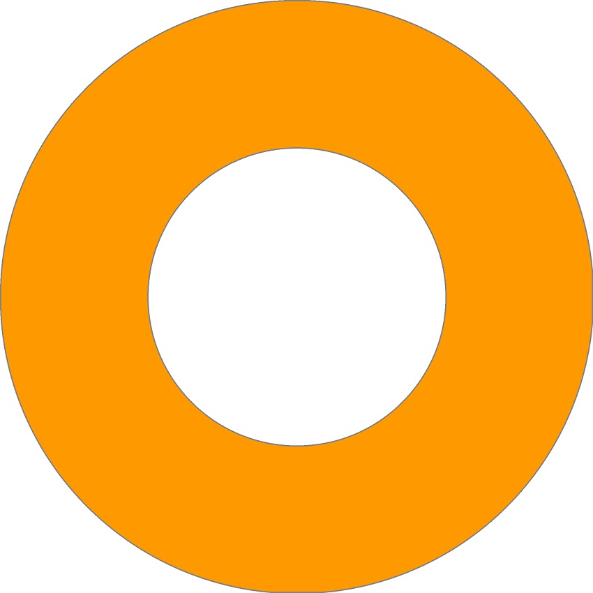 big orange circle