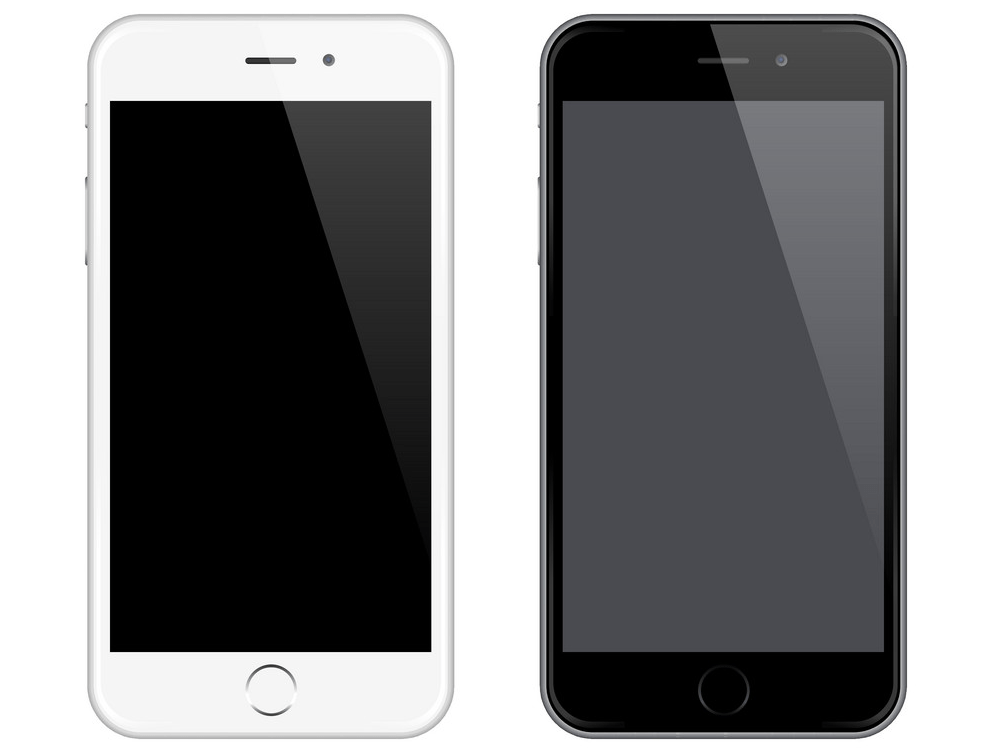 black and white iphone png