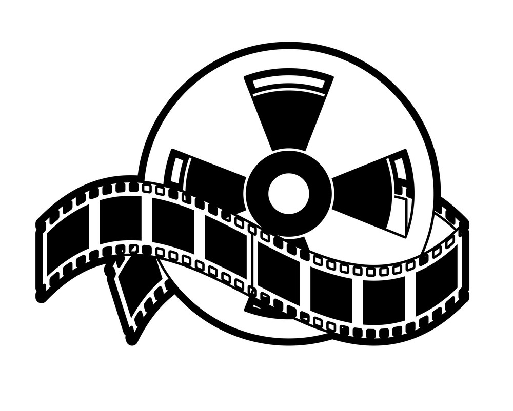 black and white movie reel png