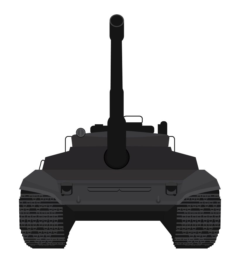 black big military tank silhouette png transparent