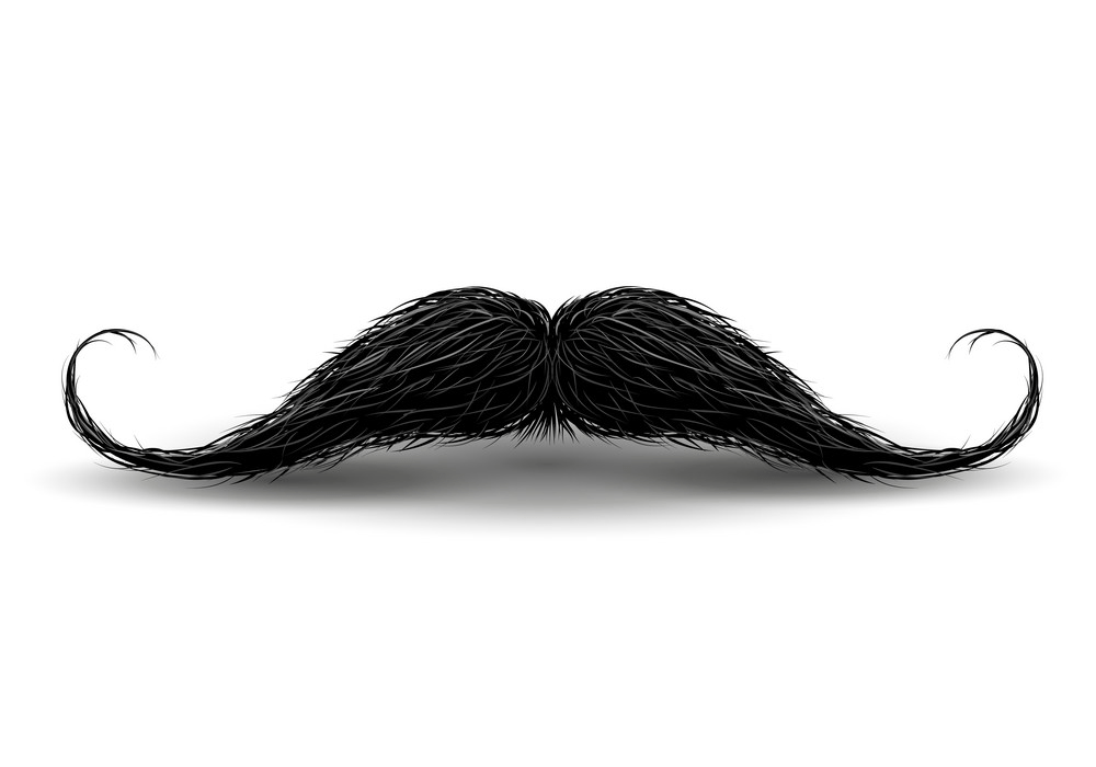 black curly mustache png