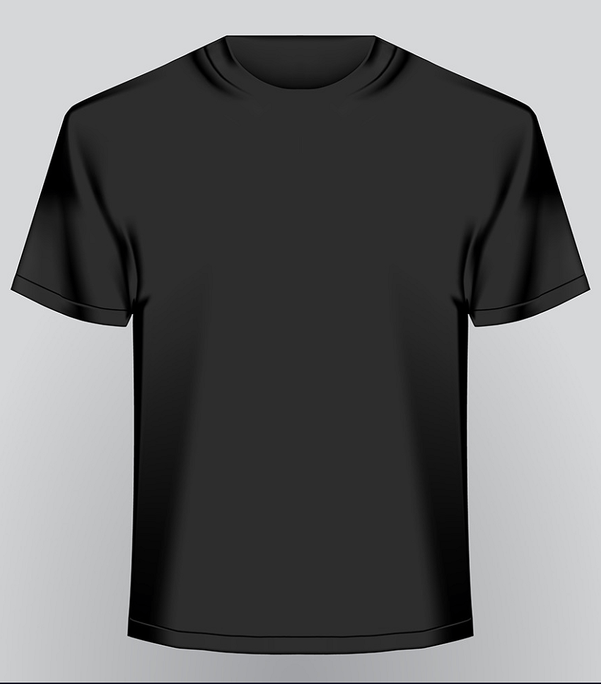 black empty t-shirt png