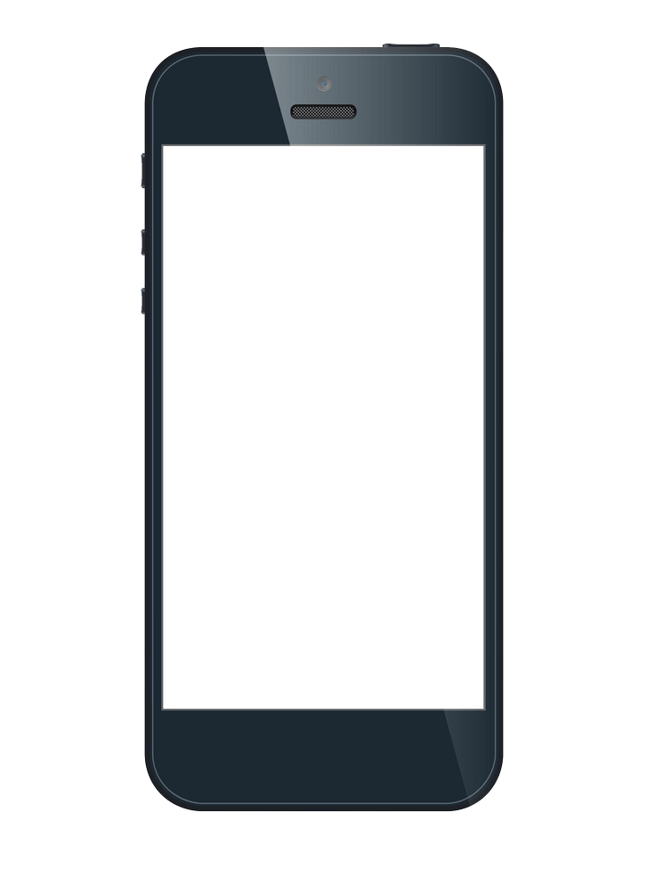 black iphone 5s png transparent