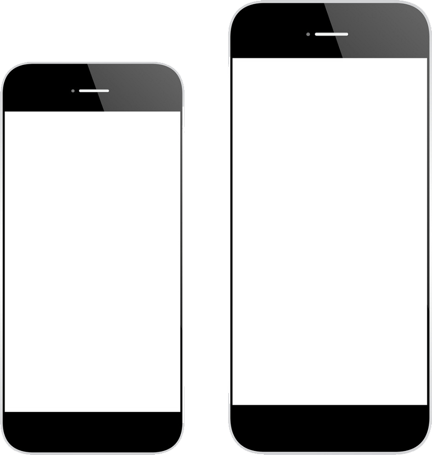 black iphone png transparent
